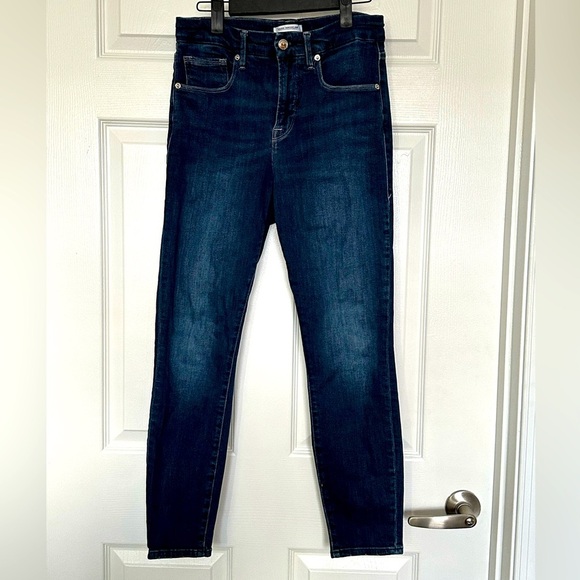 A78 Good American Good Legs Crop Skinny Jeans | Size 8 / 29 - Picture 1 of 5